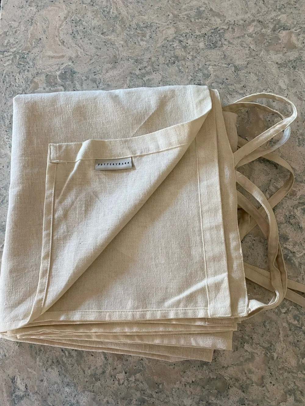 Pottery Barn Natural Linen Blend Curtain Panel in Cream
